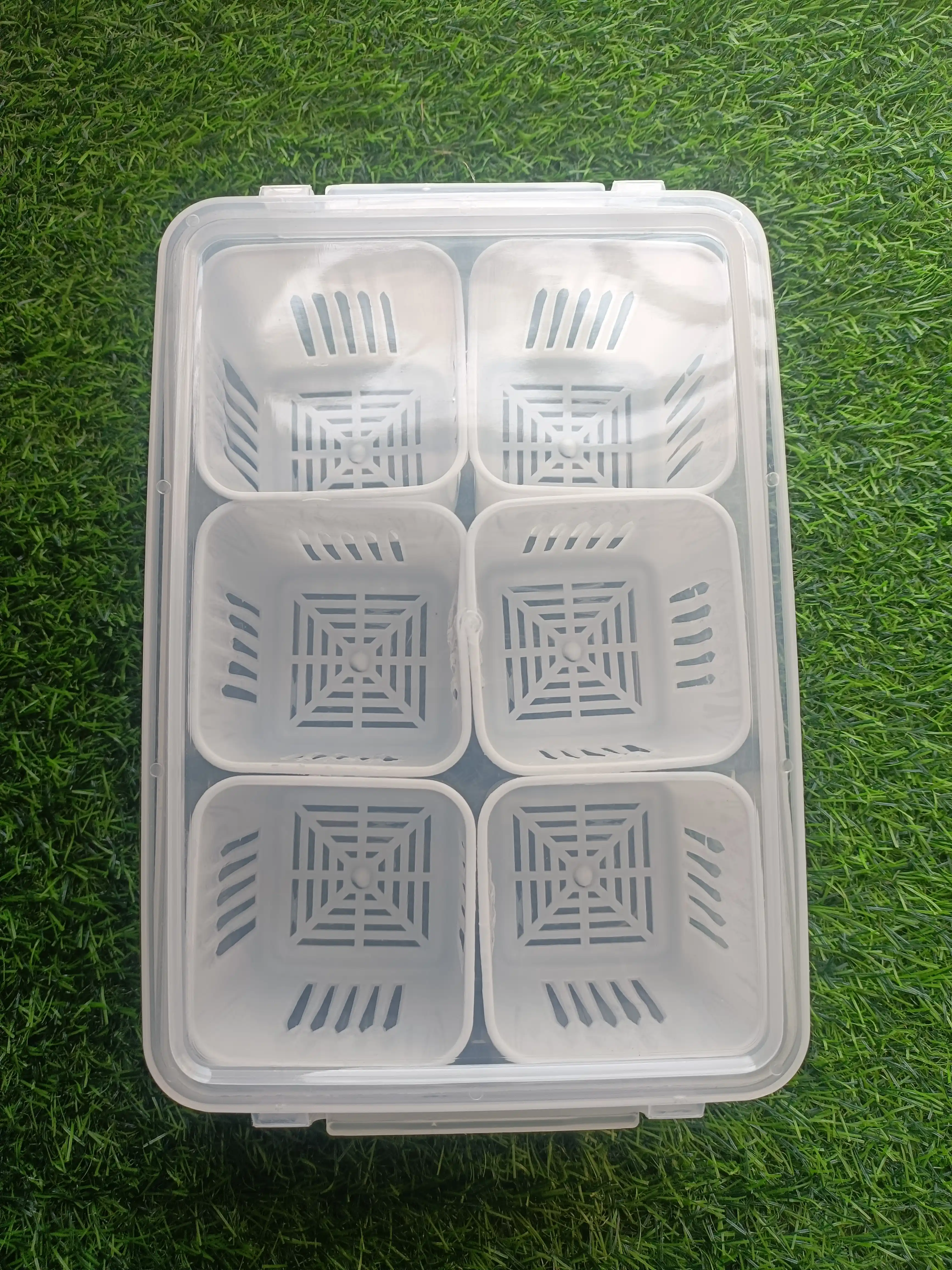 6 Grid Fridge Storage Box