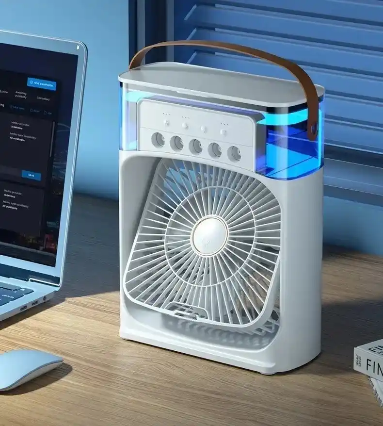 Mini air Cooler fan Get Free 20000 mah Battery power bank